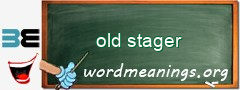 WordMeaning blackboard for old stager
